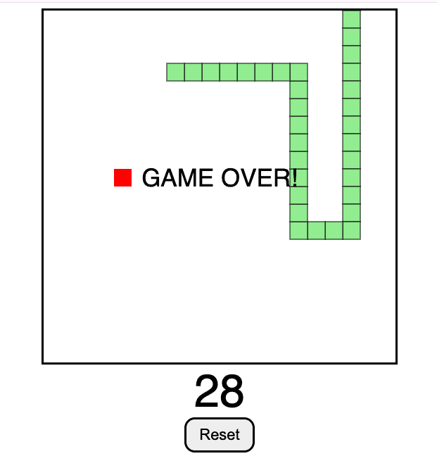 snake game project preview